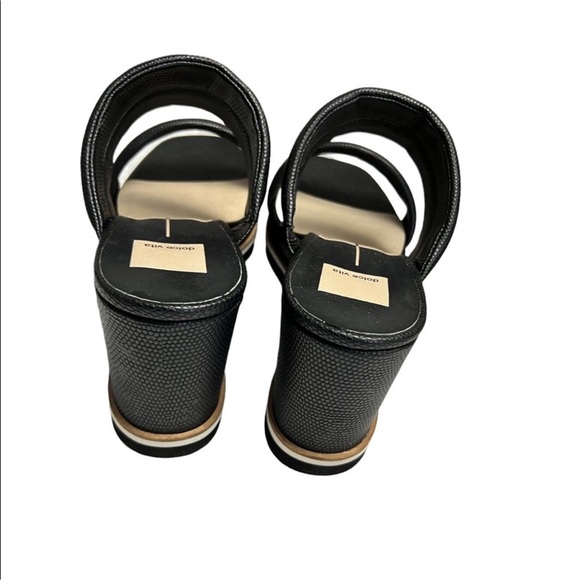 NWOB DOLCE VITA OSIRIS BLACK LIZARD EMBOSSED STELLA Size 9 - Picture 4 of 8